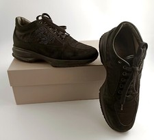 HOGAN INTERACTIVE TG. 37 1/2 - 37,5 - SCARPE SNEACKER DONNA NERE CON STRASS