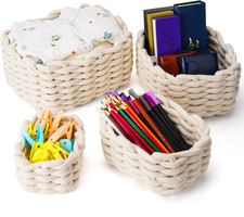 Set Di 4 Cestini in Corda Di