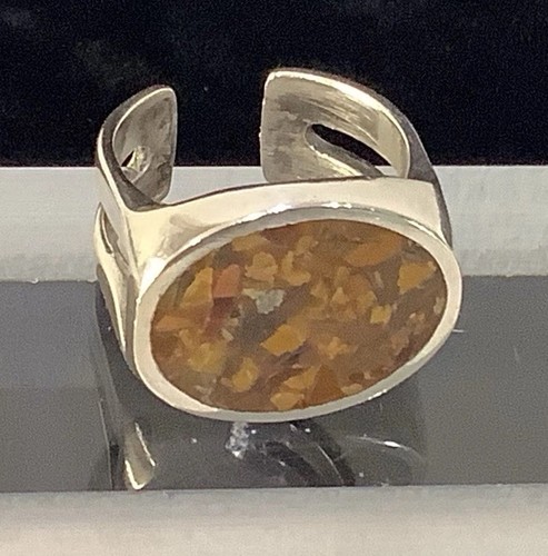 Anello modernista uomo argento