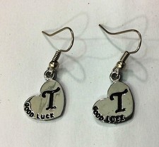 COPPIA DI ORECCHINI CON GANCETTO CIONDOLO LETTERA T PAIR EARRINGS CHARM LETTER T