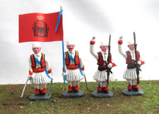 SOLDATINI di PIOMBO GUARDIA REALE ALBANESE  ITALIA 1939-43 TOY SOLDIERS