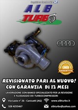 TURBINA TURBO AUDI A4  2.0 TDI - 53039700109 REVISIONATO GARANZIA 12 MESI
