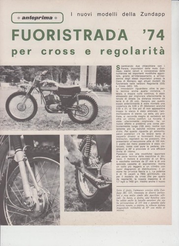 Advertising news moto - moto, zundapp