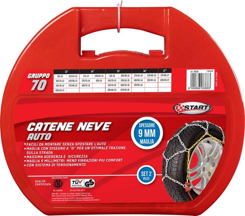 Set due pezzi catene neve - due,