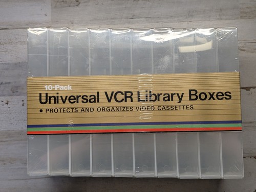 Universal vcr library boxes - universal,