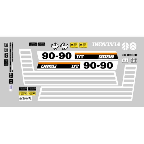 Kit adesivi trattore fiat - trattore,
