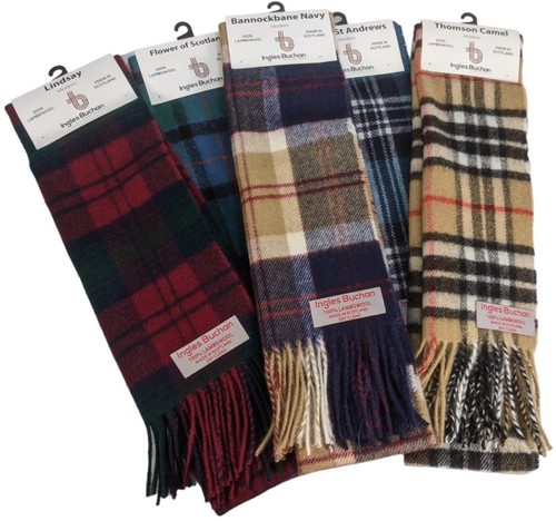 Sciarpa tartan lana 100 - lana, 100%
