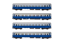 RIVAROSSI HR4324 Set “Treno Azzurro” 4 CARROZZE Tipo ‘46 livrea blu/celeste FS