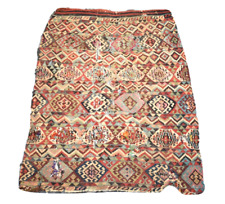Fantastico antico tappeto kilim turco Sivas Kilim oggetto da collezione frammento anatolico