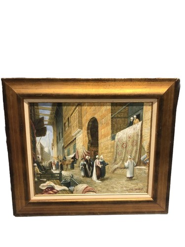 Dipinto olio orientalista - dipinto, ad
