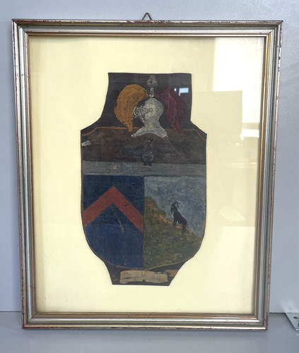 Antico quadro stemma nobiliare - stemma,