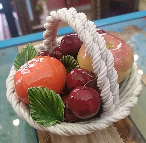 Cestino frutta ceramica - frutta, in