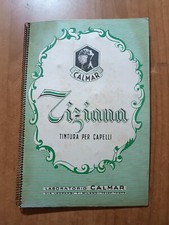 LABORATORIO CALMAR Milano brochure TIZIANA tintura per capelli con campioni