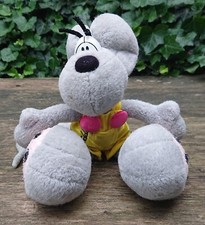 Gray Diddl Mouse Overall Plush