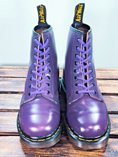 Dr Martens vintage anni 90 made in England 1460 viola 8 occhielli taglia UK 6 (224)