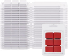 Confezione 25 Stampi Cera Fusione, 6 Cavità Trasparenti Vuoti Contenitori Cera Plastica