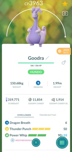 Pokémon trade goodra - trade, go
