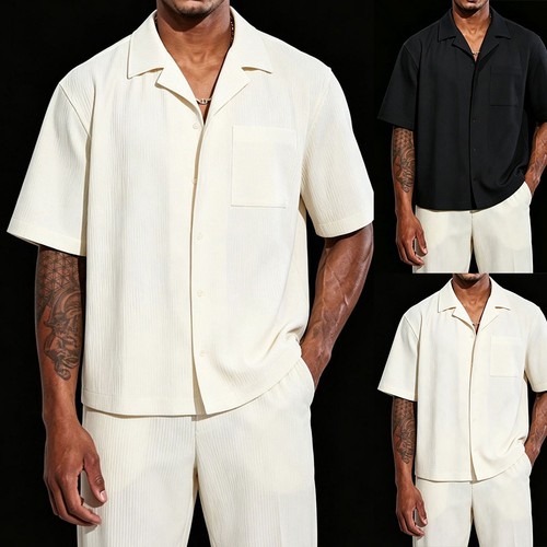 Cardigan uomo manica corta