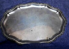 VINTAGE VASSOIO DA PORTATA O CENTROTAVOLA OVALE IN ARGENTO 800 PUNZONATO  571 gr