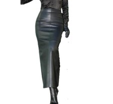 Zafy Leather Gonna Donna Nera