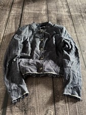 Giacca cotone denim militare