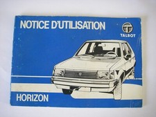 TALBOT HORIZON / notice