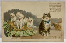 Cartolina pubblicitaria Esposizione Nazionale Cani Gatti Animali Corriere Sera