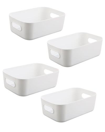 Scatole portaoggetti bianche - , 4