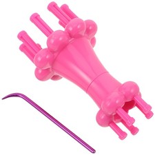  1 Set di bambola per maglieria: creatore di cordini a doppia faccia - French