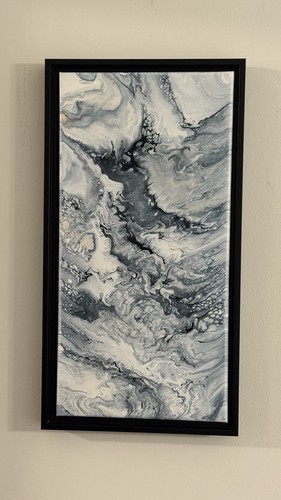 Quadro arte fluida olio - , su