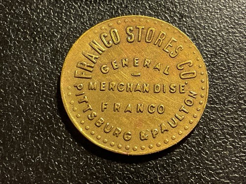 Coal scrip franco stores - coal, scrip,