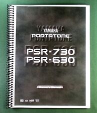 Yamaha PSR-730 PSR-630 Instruction Manual: 178 Pages & Protective Covers!