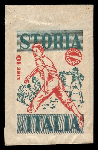 Bustina lampo storia italia - bustina,