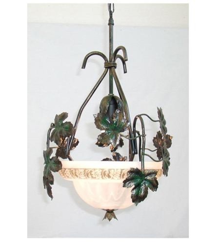 Lampadario bacco verde - lampadario,
