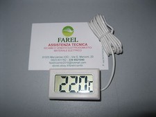 TERMOMETRO DIGITALE LCD CON SONDA ACQUARIO FRIGO MISURA TEMPERATURA AMBIENTE