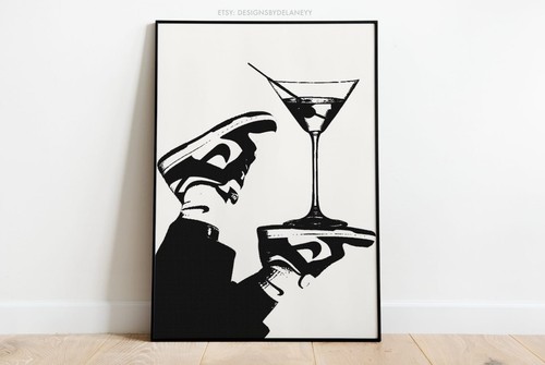 Nike dunks martini poster - martini,