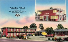COLUMBUS MOTEL CARTOLINA