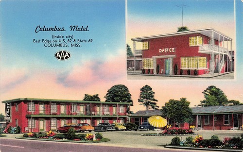 Columbus motel cartolina - columbus,