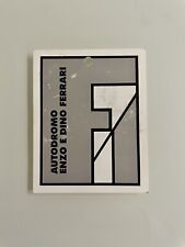 Pass Biglietto 11° GP San Marino Imola 1991. Formula 1. F1 