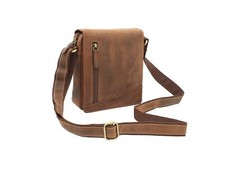 Visconti Messenger/borsa da viaggio compatta in pelle S7