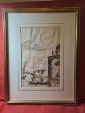 Disegno Antico. China su carta, cm 17,5x27; cornice 33x43; XIX sec.