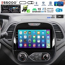 DAB+64GB Android 14 Autoradio Navi Carplay WIFI GPS per Renault Captur MK1 13-19
