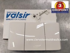 PLACCA VALSIR VS0804001 ABS BIANCO LUCIDO 1 PULSANTE CASS.SCARICO INCASSO MEDUSA