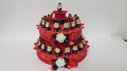 Torta bomboniera laurea - torta, gufi