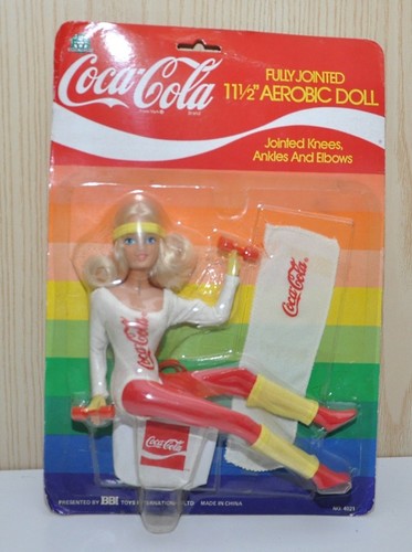 Bambola coca cola aerobic doll - bambola,