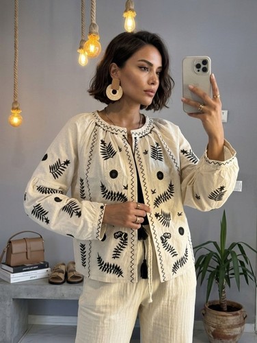 Cardigan zara boho con nappa - cardigan,