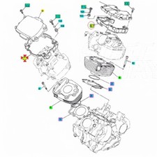 COPERCHIO TESTA PER YAMAHA XVS