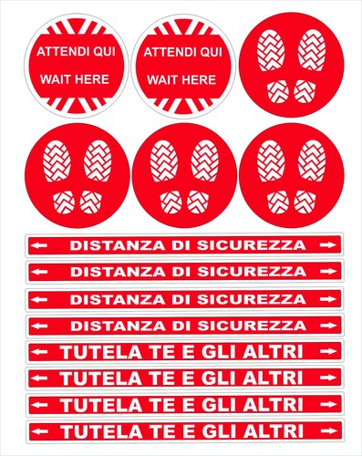 Kit adesivi calpestabili - adesivi,