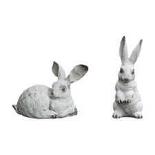 2x statue di coniglietti