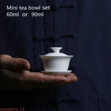 Mini 60ml Gaiwan Porcelain Tureen Teaware Travel Kung Fu Tea Set Tea Cup Bowls